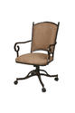 Atrium Caster Chair (Autumn Rust & Topanga Brown Finish)