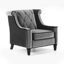 Barrister Chair (Gray Velvet)