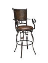 Big & Tall Barstool with Arms (Copper Stamped Back)