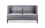 Noho Loveseat (Silver Satin Fabric) - [LC10062SIL] 1