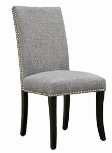 Accent Nail Side Chair - Set Of 2 (Dark Gray) - [LCDESICH]