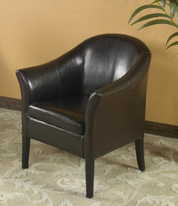 Cleveland Club Chair (Brown Leather) - [LCMC001CLBC]