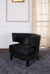 Eclipse Club Chair (Black & Espresso) - [LC734CLBL]