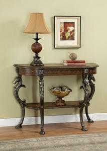Masterpiece Demilune Console Table (Hand-Painted) - [416-225]