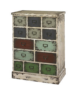 Parcel Cabinet (Distressed White) - [990-333]