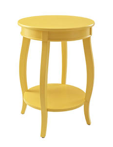 Round Shelf Table (Yellow) - [256-350]